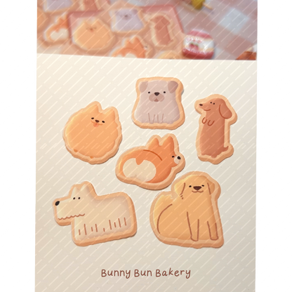 Doggie Animal Cookies | Matte Sticker Sheet