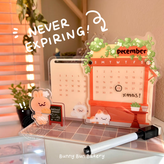 Inside Bunny Bun Bakery | Never Expiring Calendar Standee